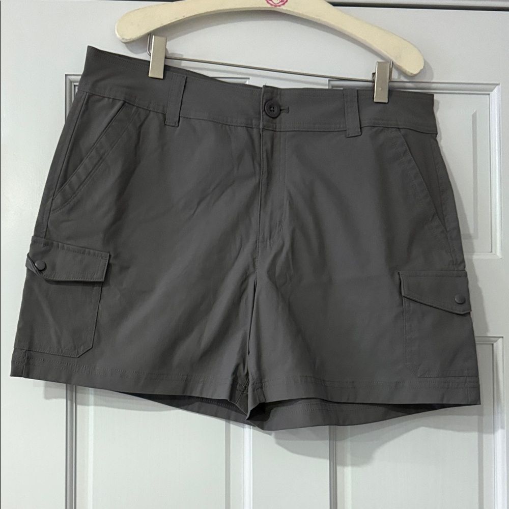 Eddie Bauer Gray Women's Cargo Shorts size 12